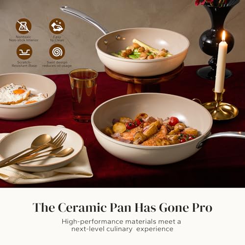 Ceramic Frying Pans (4 Count)