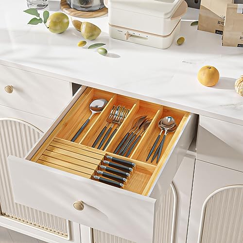 Silverware Organizer with Removable Knife Block