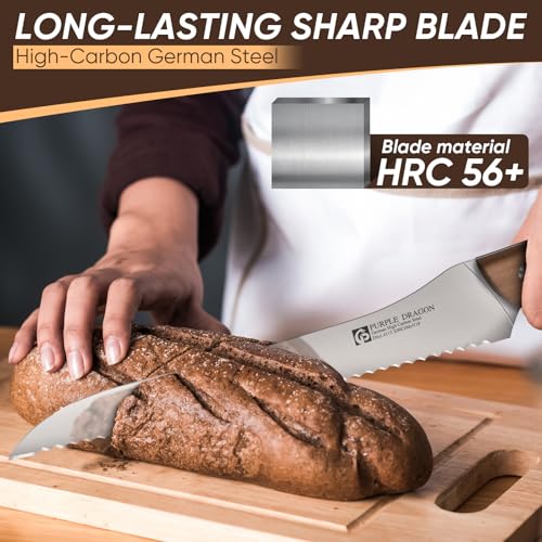 Bread Knife 9 Inch Serrated Knife