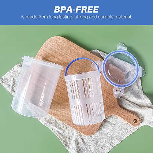 Pickle Jar 24 oz pickle container with strainer Pickle Holder Keeper Lifter