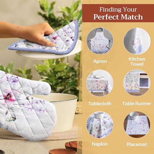 100% Cotton Oven Mitt & Pot Holder Set (2 Count)