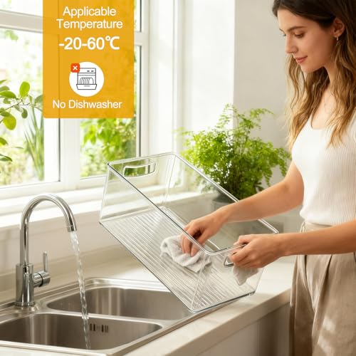 8 Pack Freezer Organizer Bins (10 Count)