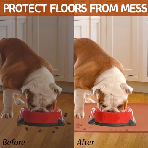 Silicone Cat & Dog Food Mat for Floors Waterproof