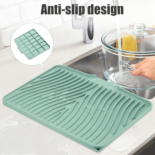 Silicone Dish Drying Mat for Kitchen Counter