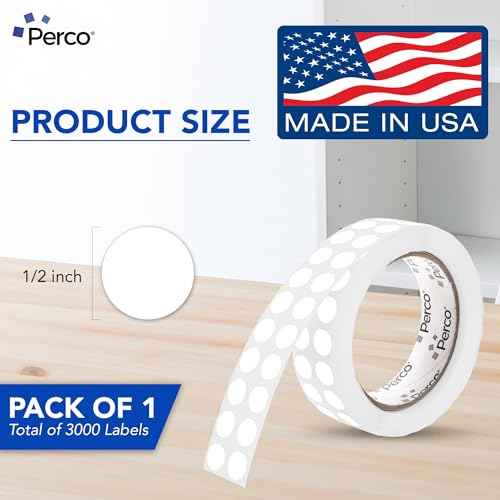 White Round Circle Dot Sticker 1