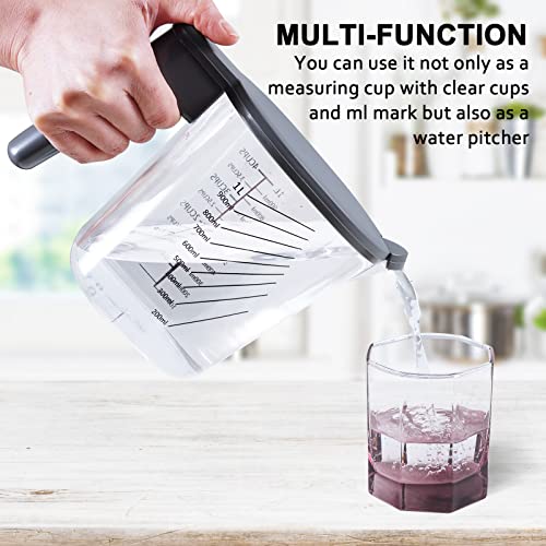 Stackable 10 Piece Measuring Cups and Spoons Set with Lids
