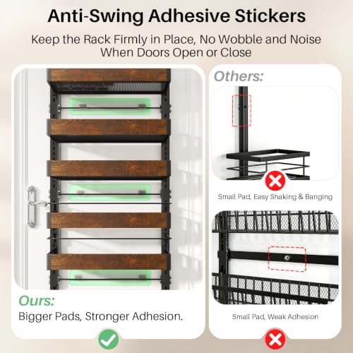 8 Tiers Wooden Over Door Organizer