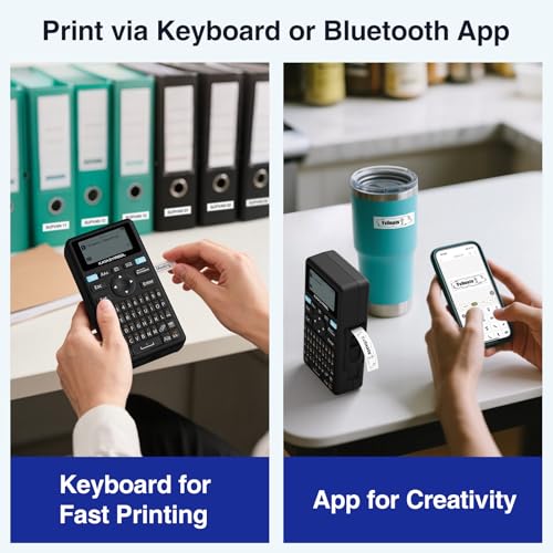 E11 Keyboard & Bluetooth Label Maker Machine
