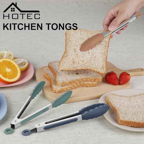 Mini Silicone Kitchen Tongs for Cooking (3 Count)