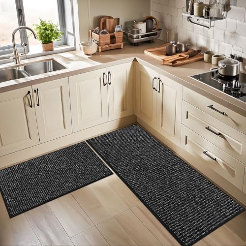 Kitchen Rugs and Mats 2PCS Non (10.4 Sq Ft)