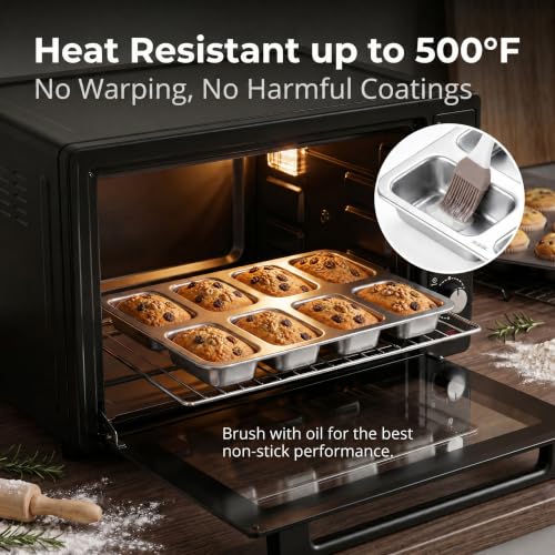 8 Cavity Small Loaf Pan (4 Count)