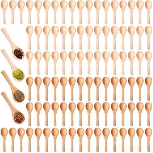 100 Pcs Small Wooden Spoons (100 Count)