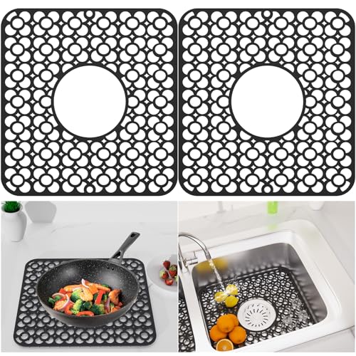 TOOVEM 2PCS Kitchen Sink Mats (2 Count)