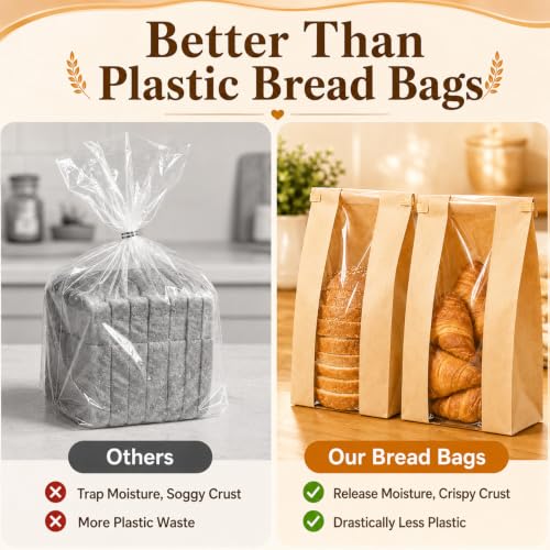 24 Bread Bags for Homemade Bread (24 Count)