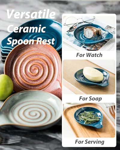 Spoon Rest Ceramic Spoon Holder for Stove Top