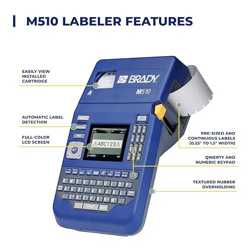 M510 Portable Industrial Label Printer Kit with Product and Wire ID Software