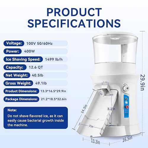 Commercial Ice Shaver 400W
