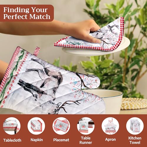 100% Cotton Oven Mitt & Pot Holder Set (2 Count)