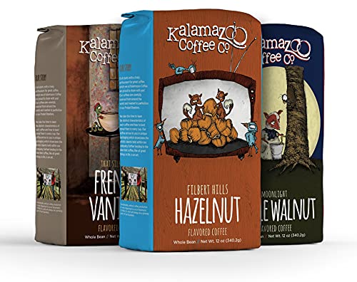 Whole Bean Flavored Coffee Variety Pack (36 Ounce)