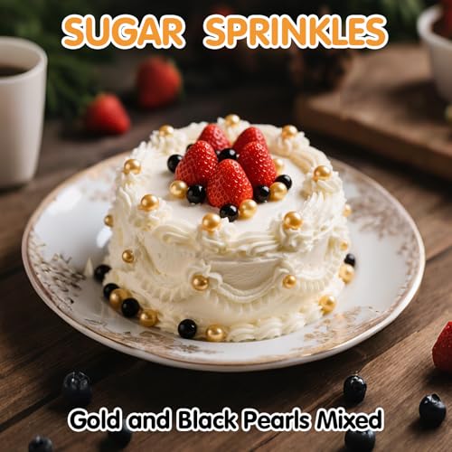 Edible Pearl Sprinkles for Cake Decorating (4.6 Ounce)