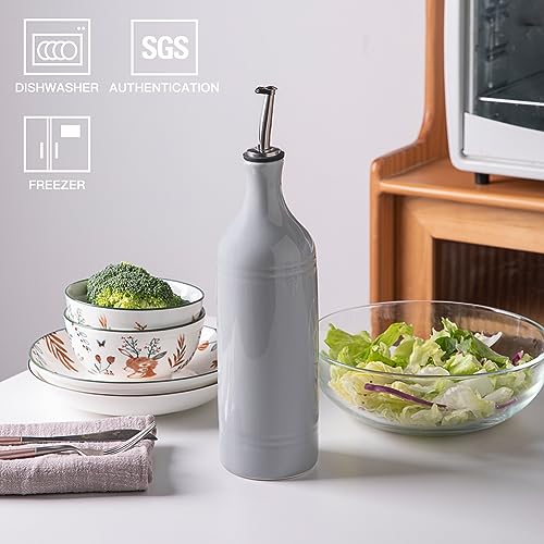 Sweejar Large Ceramic Olive Oil Dispenser Bottle