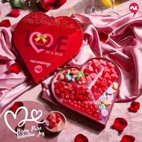 Heart Shaped Mixed Candy Gift Basket