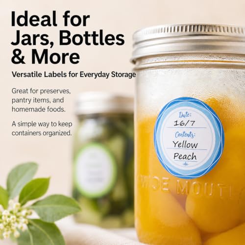 2" Mason Jar Canning Labels (90 Count)