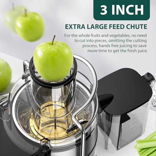 1300W Centrifugal Juicer Machine with 3" Wide Chute