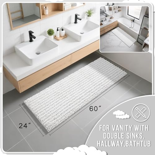Bathroom Runner Rug 60x24 Inch (10.0333 Sq Ft)