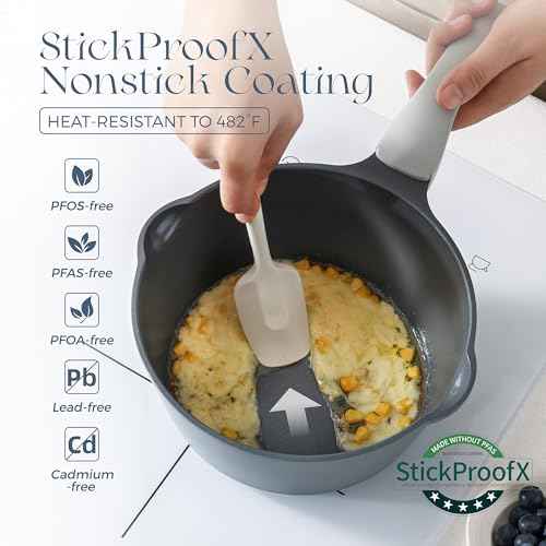 Ceramic Nonstick Saucepan with Lid