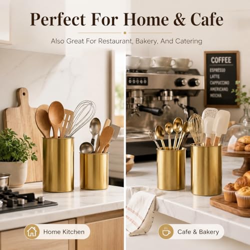 3 PCS Stainless Steel Kitchen Utensil Holders (3 Count)