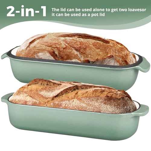 Enameled Cast Iron Loaf Pan with Lid