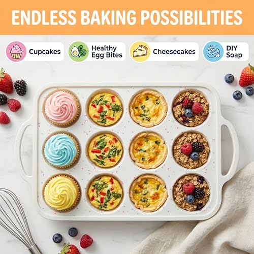 Silicone Muffin Pans (2 Count)