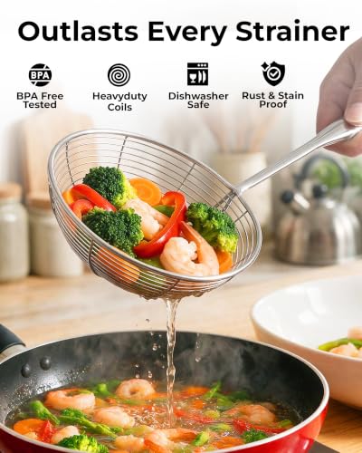 Stainless Steel Skimmer Strainer Ladle