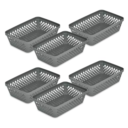 Plastic Storage Basket Set (6 Count)