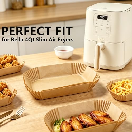 Air Fryer Liners for Bella 4Qt Slim Air Fryer (200 Count)