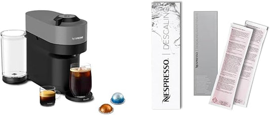 Nespresso Vertuo Pop+ Coffee and Espresso Maker by Breville, Dark grey Descaling Kit
