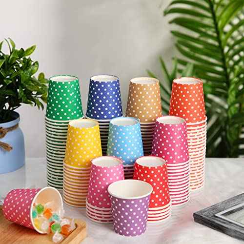 500 Pcs Disposable Paper Cups Small (500 Count)