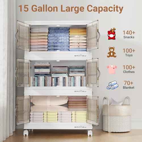 180Qt Stackable Storage Bins with Lid (3 Count)