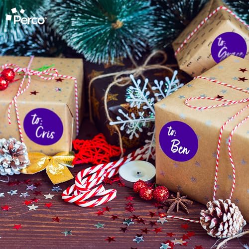 Purple Round Circle Dot Sticker 3