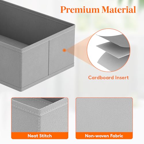 Drawer Organizer Clothes for Closet (24 Count)