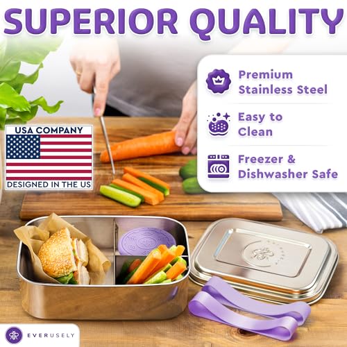 Stainless Steel Bento Box + Condiment Container