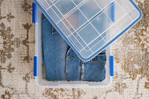 3 Pack 26.5 Qt Storage Bins with Gasket Lids (3 Count)