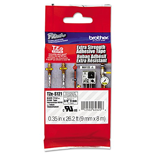 Tape Black on Clear Extra Strength