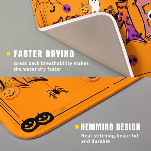 Holiday Decoration Dish Drying Mats for Kitchen Counter Funny Home Style Coffee Mat