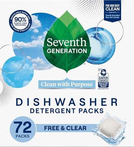 Free & Clear Dishwasher Detergent Packs (72 Count)