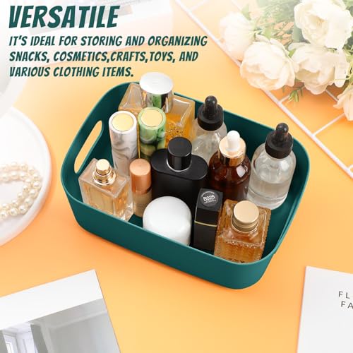 Green Plastic Storage Bins (10 Count)
