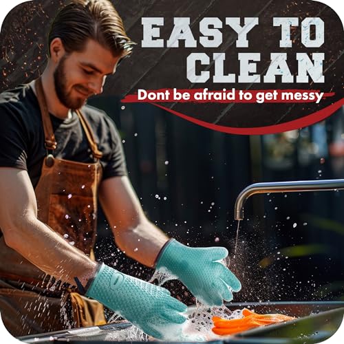 XL Silicone Smoker BBQ Gloves (2 Count)