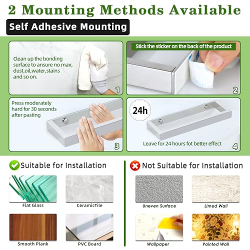 16 Inch Hand Towel Holder Towel Bar for Bathroom Wall Mounted