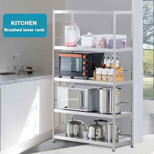Stainless Shelving with Guardrails